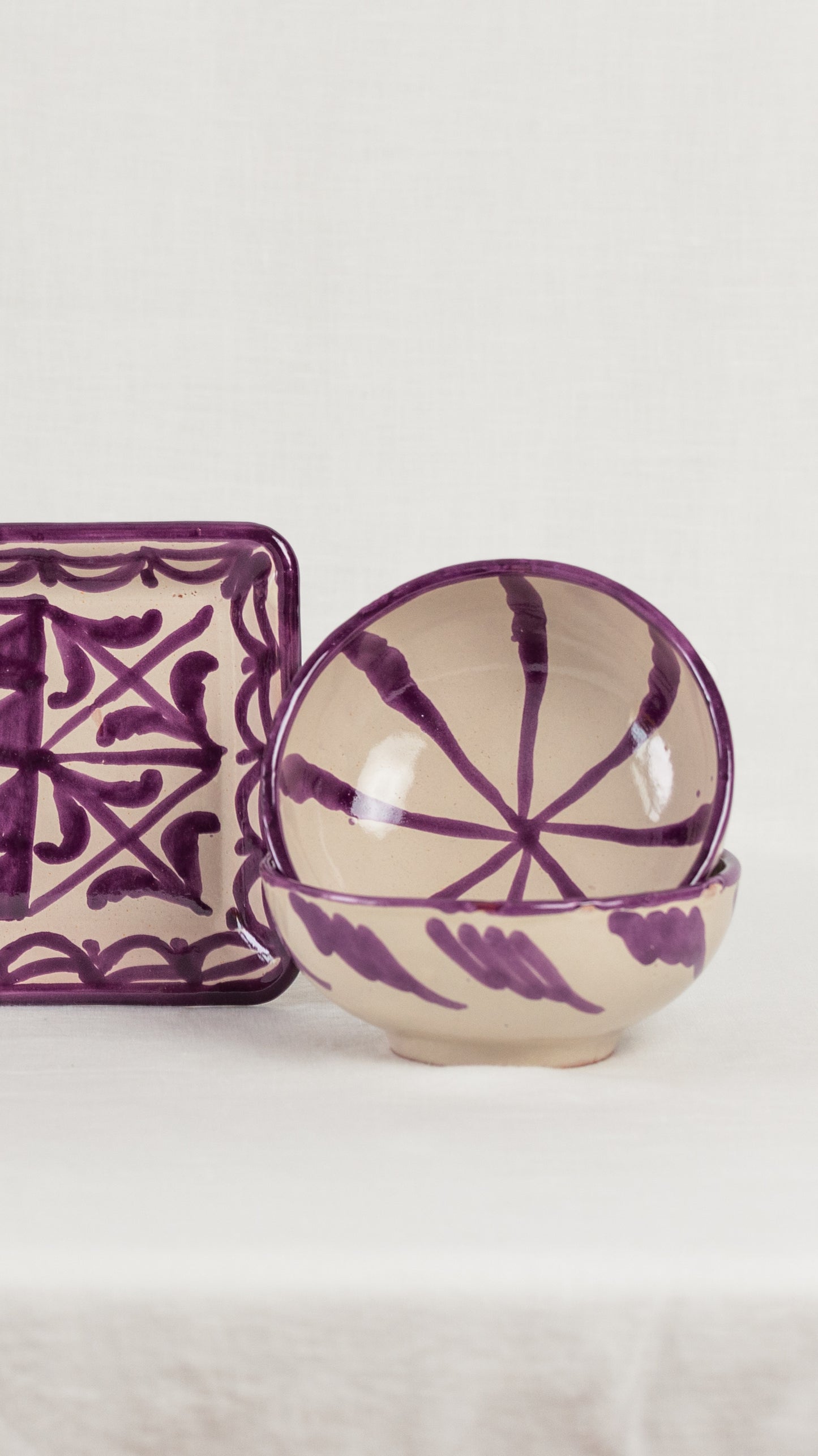 Set aperitivos mini morado