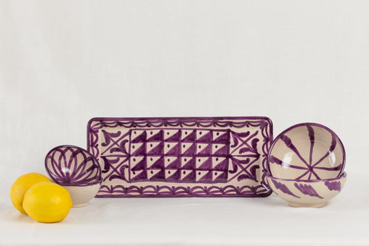 Set aperitivos mini morado